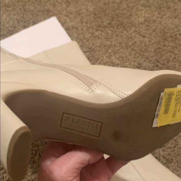 Alfani Elegant Cream Knee-High Boots - Picture 4 of 5